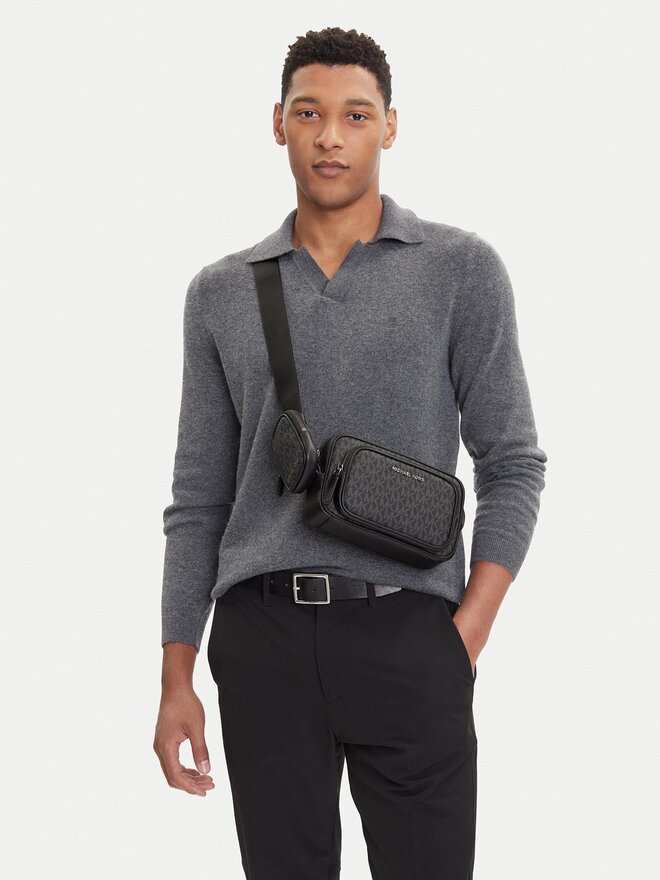 MICHAEL Michael Kors Geantă crossover MICHAEL Michael Kors Hudson 33U2LHDC2B Negru