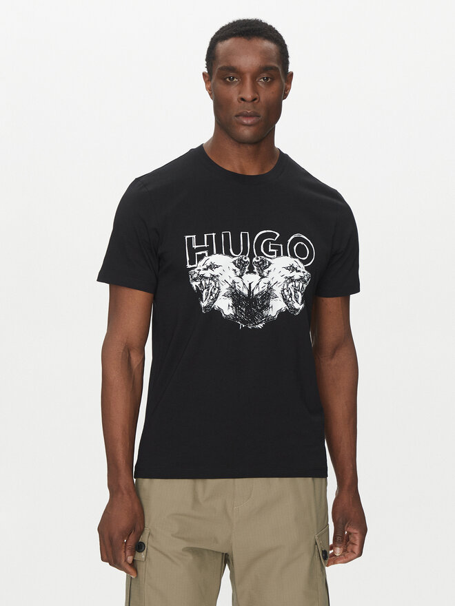 HUGO HUGO Camiseta Durro 50538257 Negro Regular Fit
