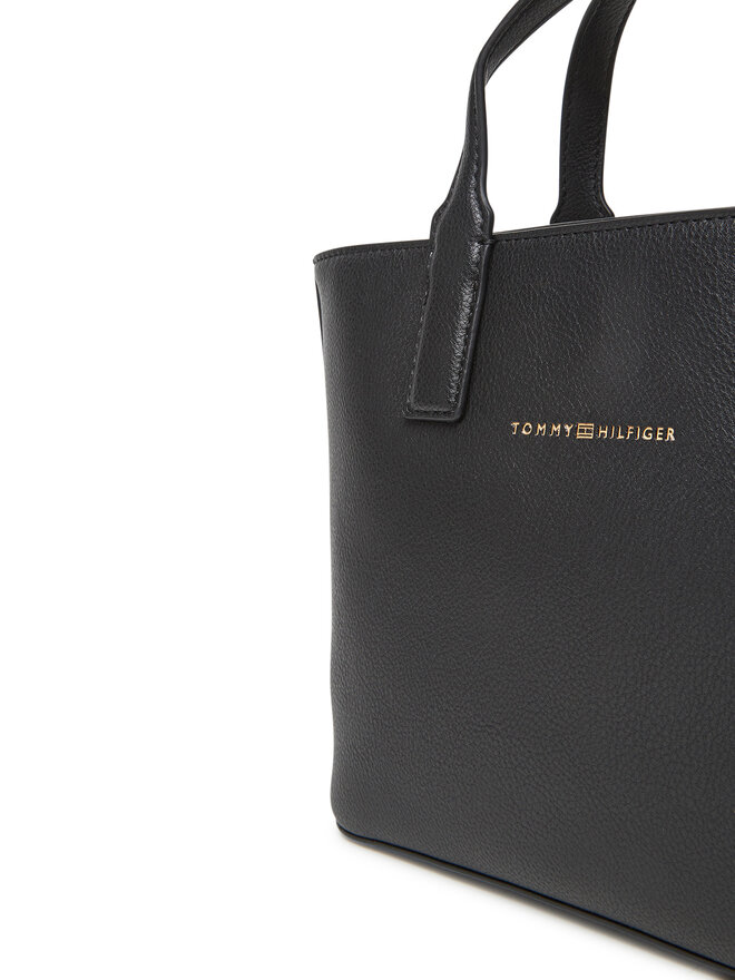 Tommy Hilfiger Τσάντα Tommy Hilfiger Th Logotape Mini Tote AW0AW17448 Μαύρο