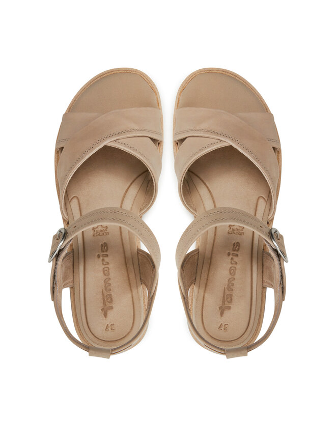 Tamaris Dames 8-88707-42 sleehak, Wit Roségoud, 36 EU Breed