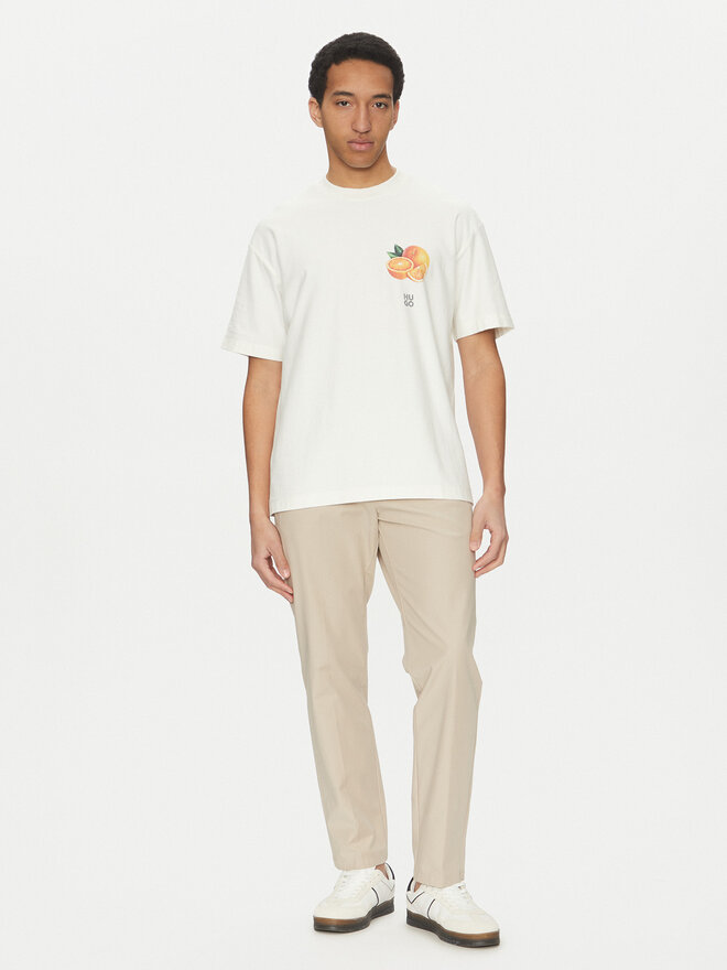 HUGO HUGO Футболка Dartiee 50537576 Écru Oversize