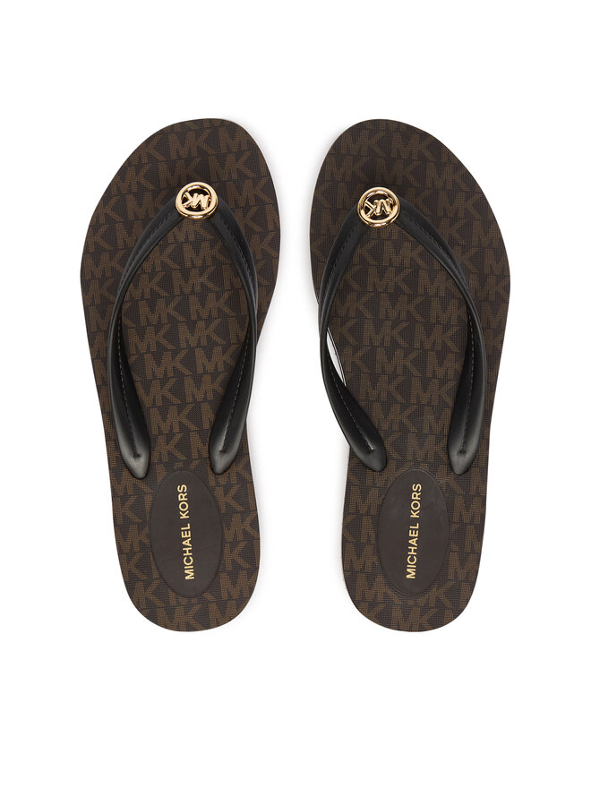 MICHAEL Michael Kors Zehentrenner MICHAEL Michael Kors Posie Flip Flop 40S6PSFA2Q Braun