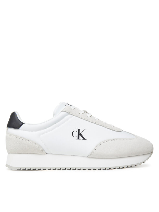 Calvin Klein Jeans Снікерcи Calvin Klein Jeans Retro Runner Lace Up Ny-Su YM0YM01325 Білий