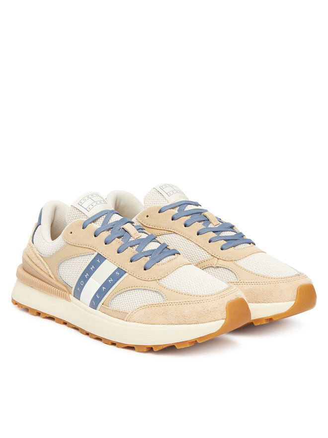 Tommy Jeans Снікерcи Tommy Jeans Tjm Technical Runner Ess EM0EM01537 Бежевий