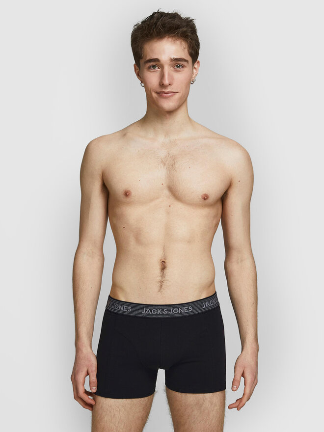 Jack&Jones Jack&Jones Σετ μποξεράκια 3 τμχ Waistband 12127816 Μαύρο