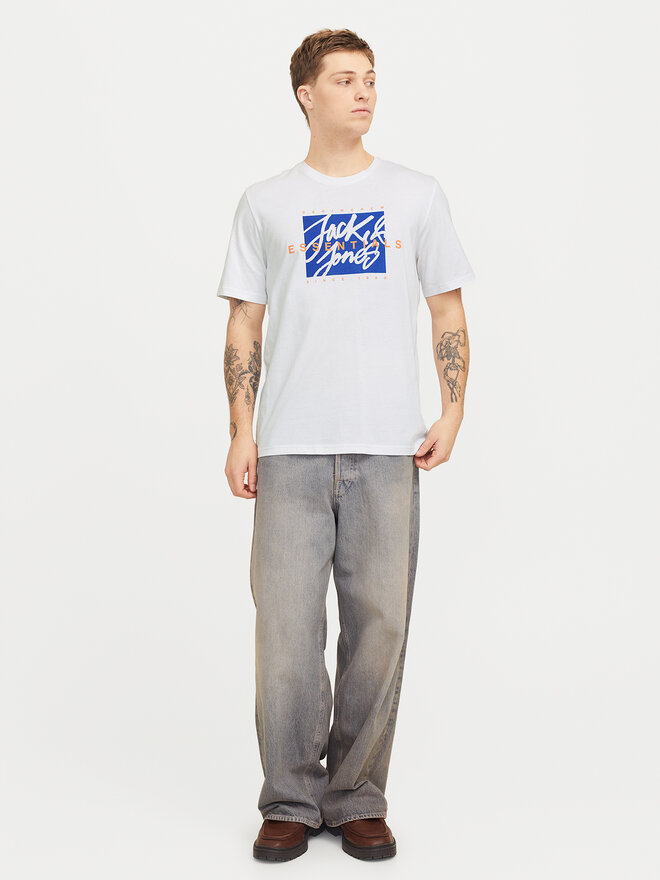 Jack&Jones Jack&Jones Marškinėliai Colton 12268439 Balta Standard Fit
