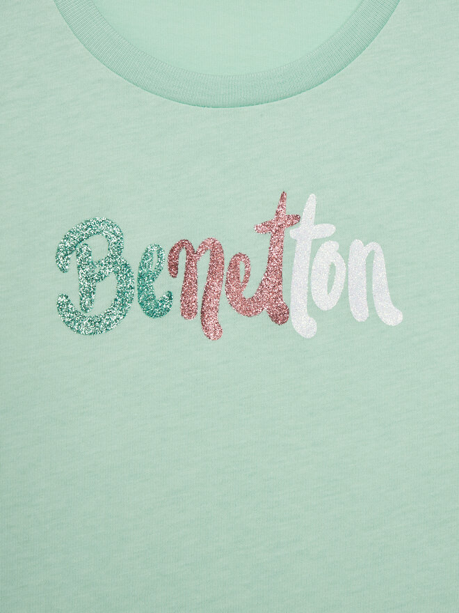United Colors Of Benetton United Colors Of Benetton Camiseta 3I1XC10MZ Verde Regular Fit