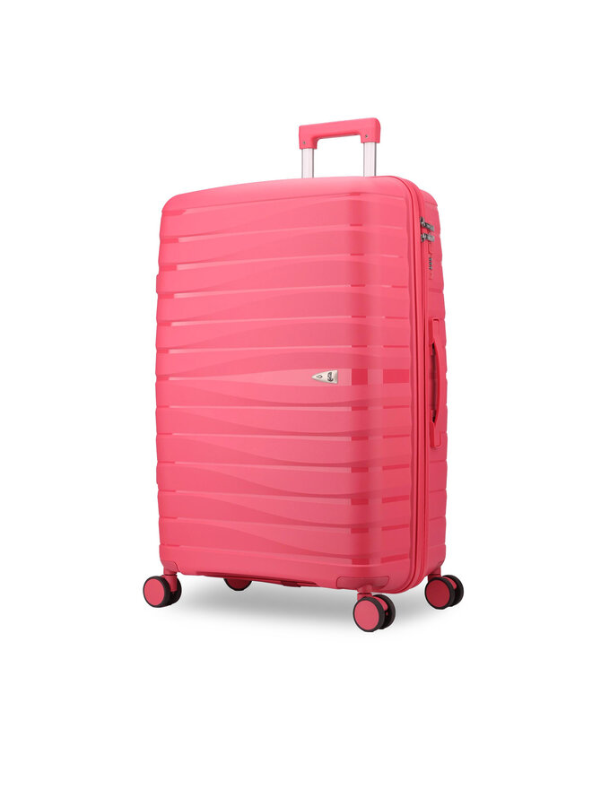 Semi Line Μεγάλη Βαλίτσα Semi Line T5909-4 Ροζ