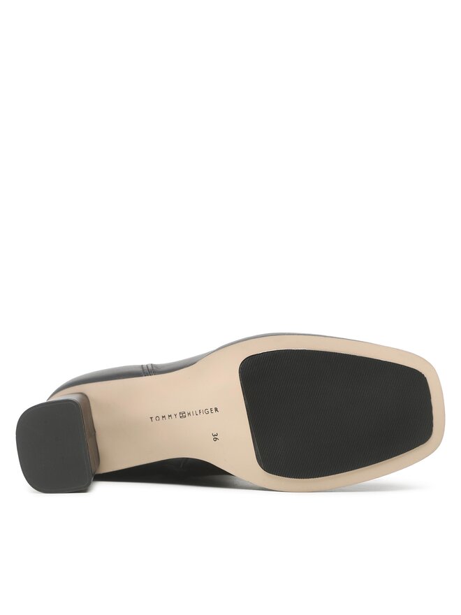Tommy Hilfiger Polokozačky Tommy Hilfiger Soft Square Toe Ankle FW0FW06838 Černá