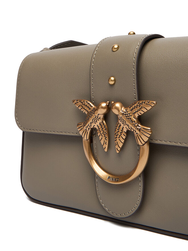 PINKO Handtasche PINKO Love One Mini Slouchy Fl Al 25-26 104340 A0QO Grau