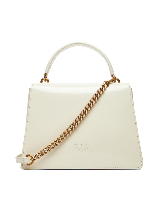 PINKO Kabelka PINKO Love One Top Handle Classic Light PE 25 PLTT 100066 A1UV Bílá