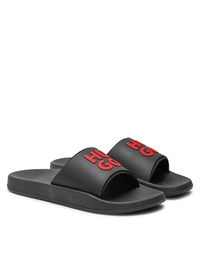 HUGO Klapki Hugo Nil Slid mdtpu N 50497864 Czarny
