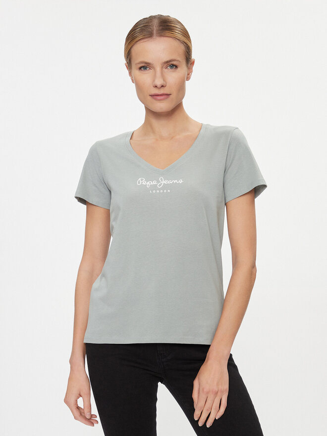 Pepe Jeans Pepe Jeans Marškinėliai Wendy PL505482 Žalia Regular Fit