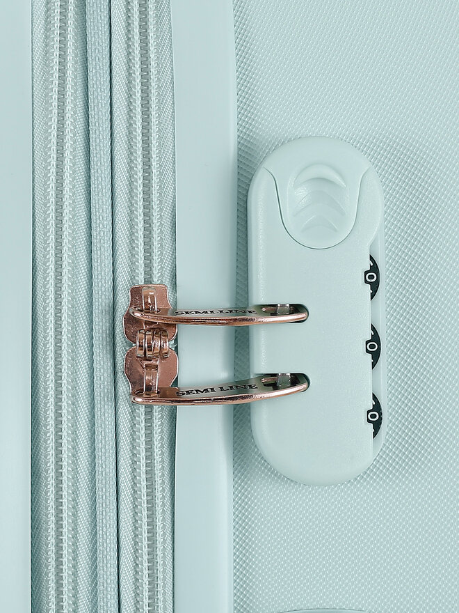 Semi Line Nagy bőrönd Semi Line T5927-3 Türkizkék