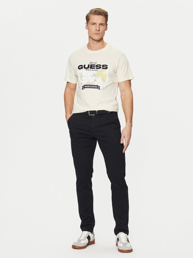 Guess Guess Camiseta M5RI10 I3Z14 Écru Regular Fit