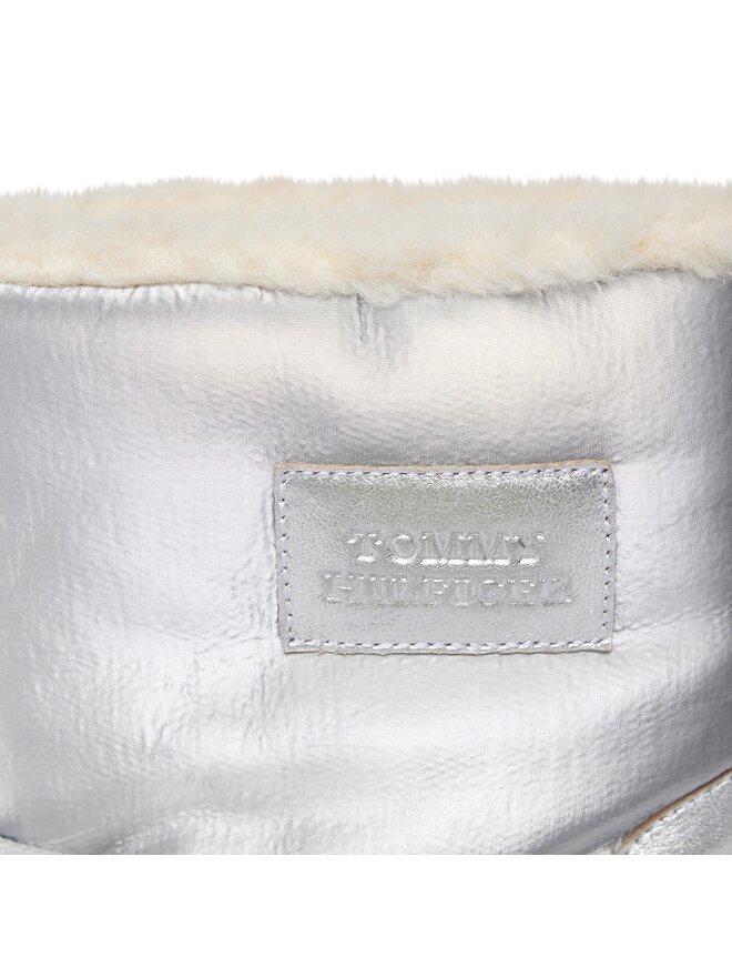 Tommy Hilfiger Sněhule Tommy Hilfiger Tommy Essential Silver Snowboot FW0FW07506 Šedá