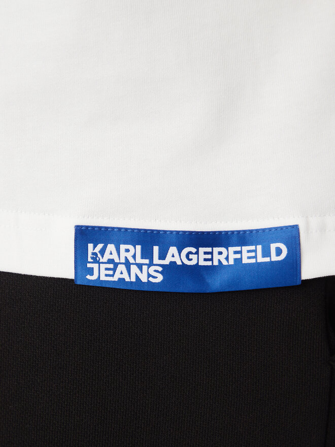 Karl Lagerfeld Jeans Karl Lagerfeld Jeans Tank top marškinėliai A2M17053 Balta Relaxed Fit