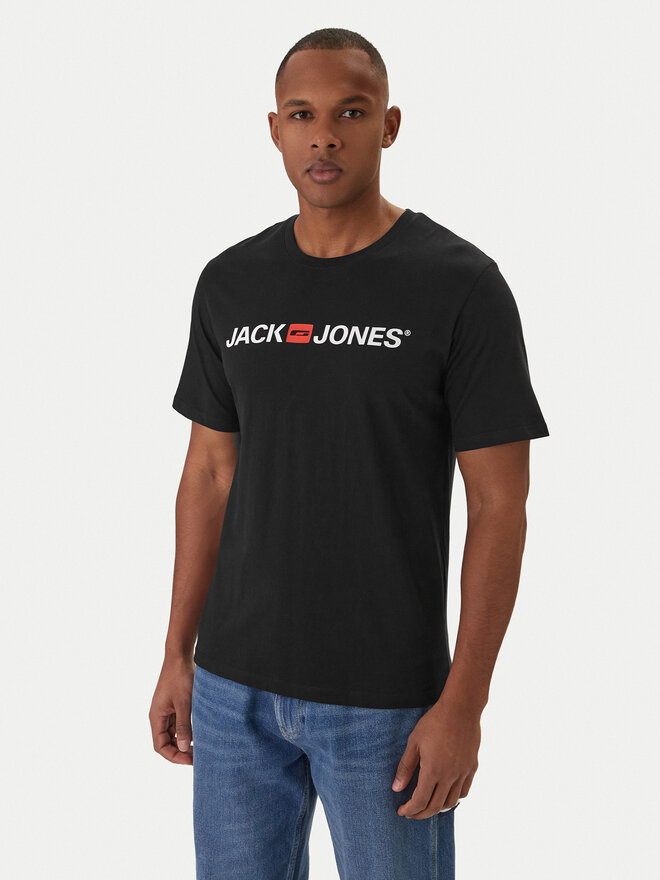Jack & Jones Jack & Jones T-Shirt Jjecorp Logo 12137126 Schwarz Slim Fit