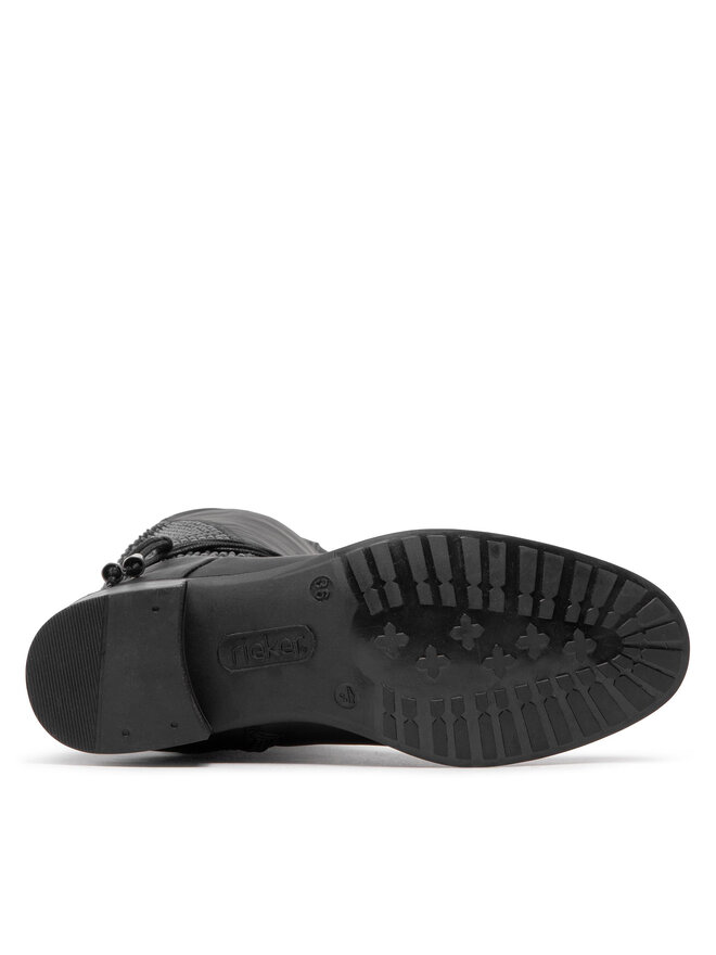 Rieker Kozačky Rieker Z7362-00 Černá