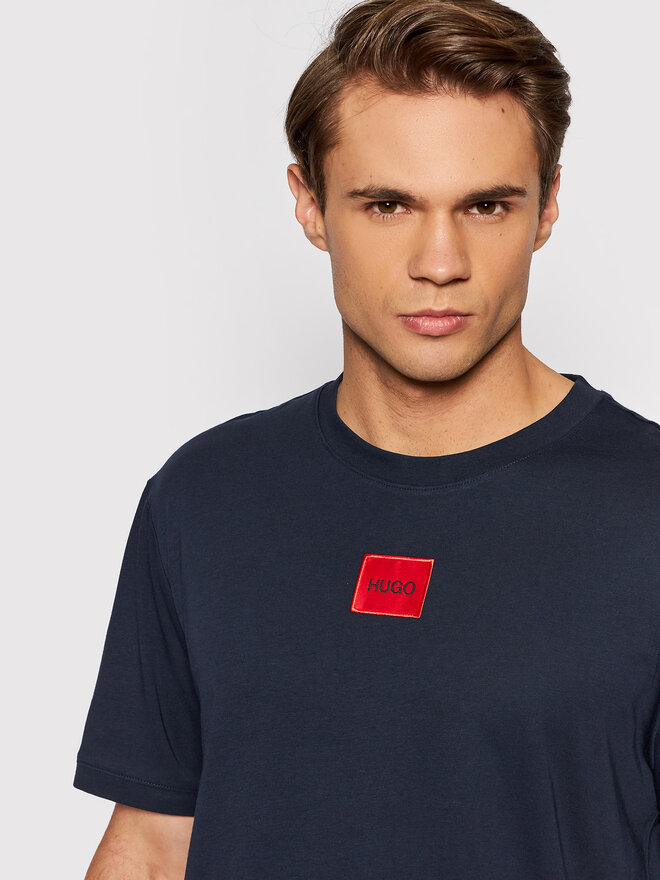HUGO Hugo T-Shirt Diragolino212 50447978 Dunkelblau Regular Fit