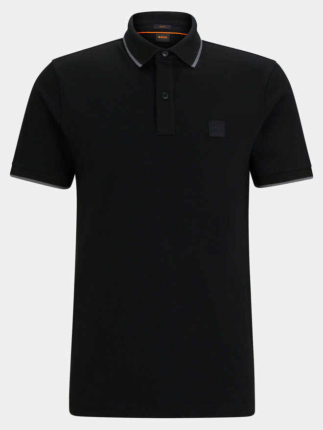 BOSS Boss Polo marškinėliai Passertip 50507699 Juoda Slim Fit