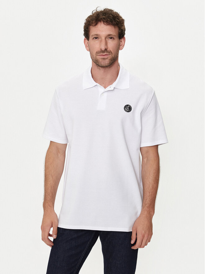 Just Cavalli Just Cavalli Polo marškinėliai 76OAGG23 Balta Regular Fit