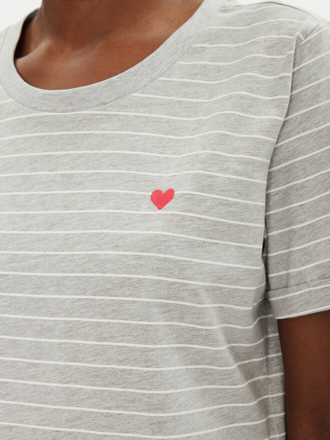 Fransa Fransa T-Shirt 20615521 Grau Regular Fit