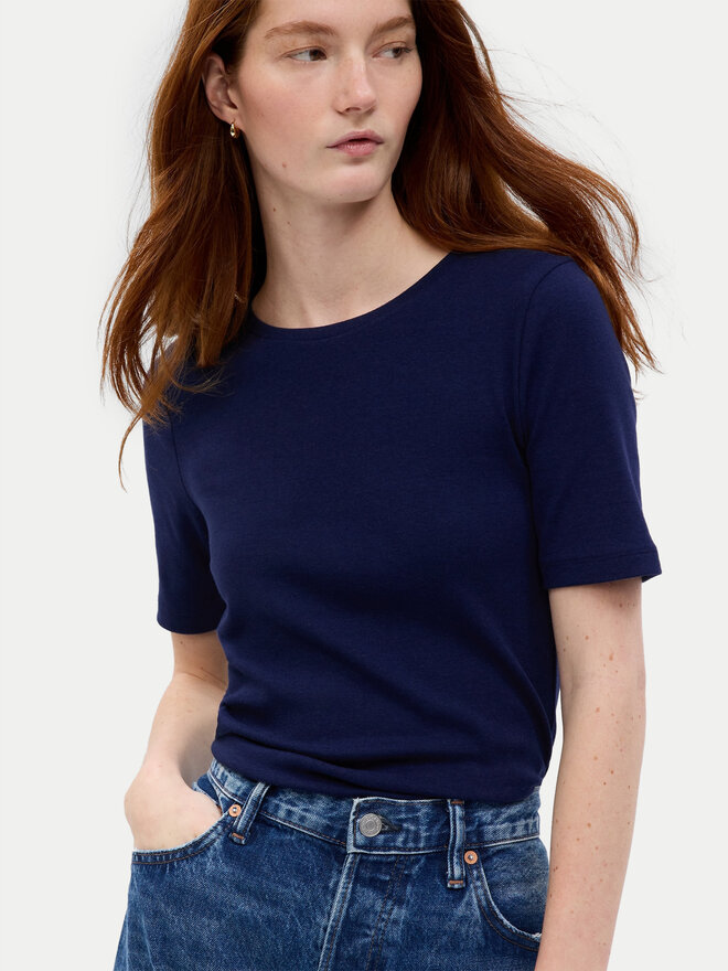 Gap Gap Marškinėliai 540635-02 Tamsiai mėlyna Slim Fit