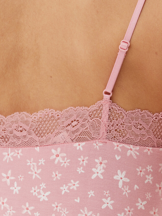 Hunkemöller Hunkemöller Pizsama 302095 Rózsaszín Regular Fit