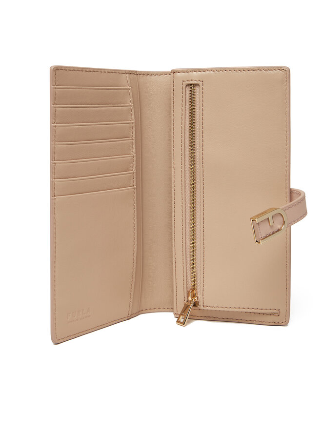 Furla Cartera grande para mujer Furla Flow Continental Bifold WP00402 BX2045 0496S Rosa