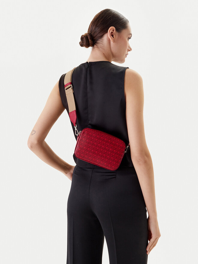 Coccinelle Handtasche Coccinelle E5 SWJ 55 I1 01 Dunkelrot