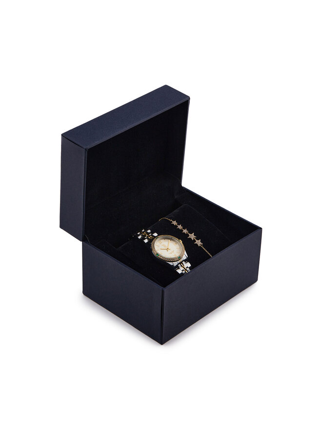 U.S. Polo Assn. Комплект часовник и гривна U.S. Polo Assn. Giselle USP6332TW Сребрист