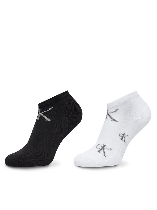 Calvin Klein Jeans Set di 2 paia di calzini corti da uomo Calvin Klein Jeans 701229459 Bianco