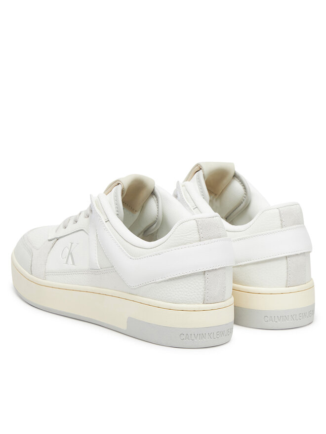 Calvin Klein Jeans Sneakers Calvin Klein Jeans Basket Cup Low Laceup Lth Mix YM0YM01308 Alb
