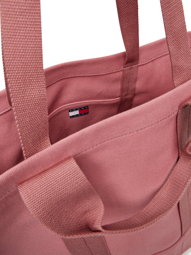 Tommy Jeans Táska Tommy Jeans Tjw Tote Edition Canvas AW0AW17542 Rózsaszín