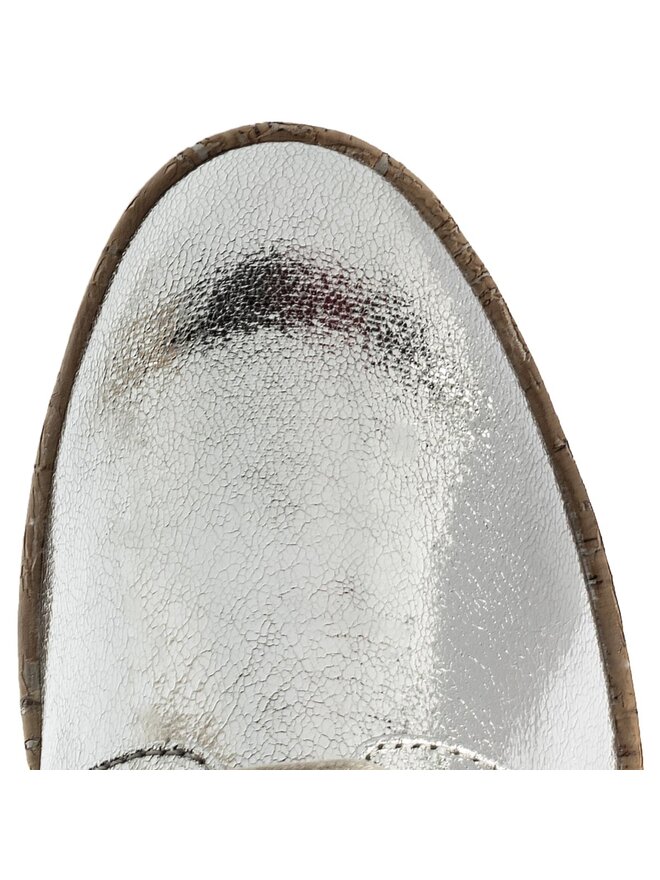 Tommy Jeans Oxford Tommy Jeans Metallic Platform Lace Up Shoe EN0EN00207 Argintiu