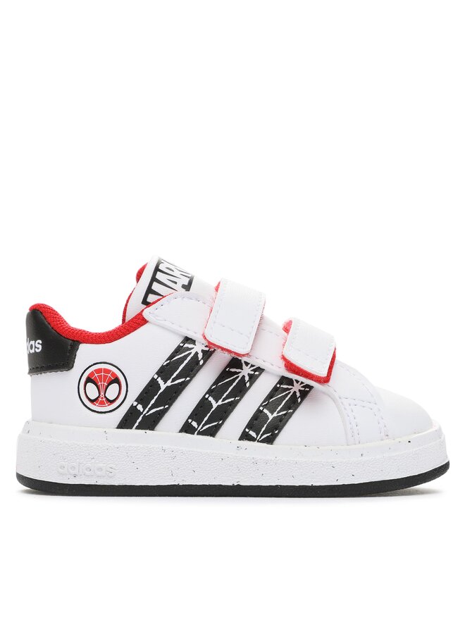 Sneakersy adidas Grand Court x Marvel Spider Man IF9893 Bia y eobuwie .pl