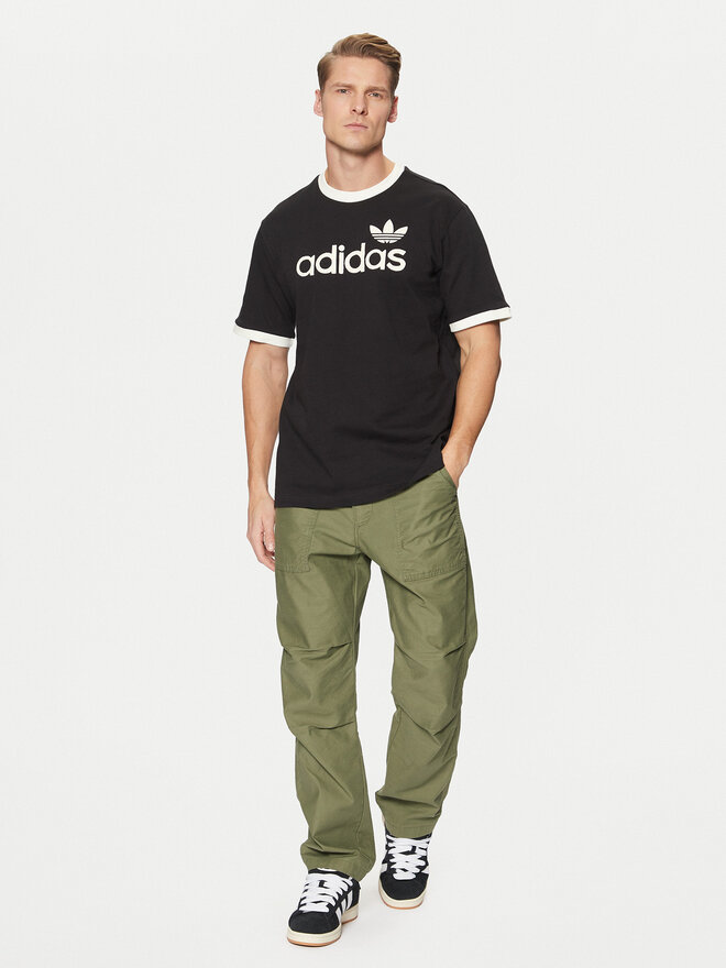 adidas adidas Marškinėliai Simple JC8372 Juoda Regular Fit