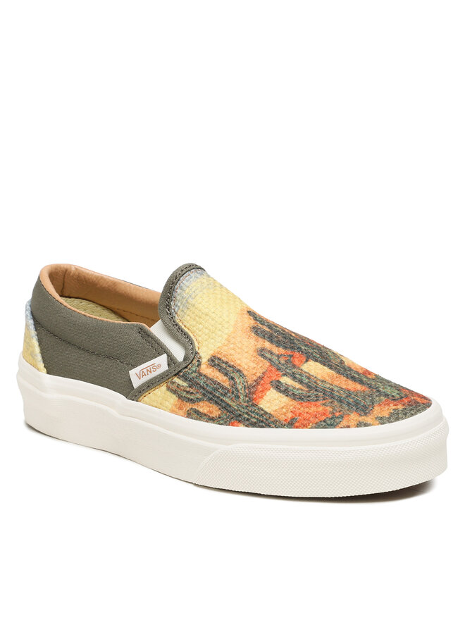 Sneakers aus Stoff Vans Classic Slip On VN0009Q7CEE1 Grun eschuhe