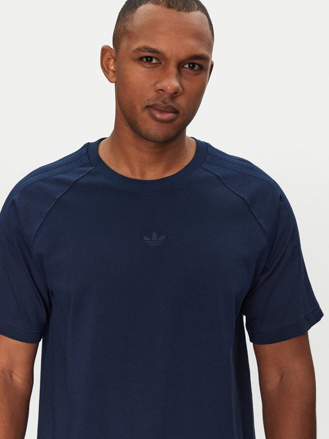 adidas adidas Marškinėliai Premium Essentials JD3279 Tamsiai mėlyna Loose Fit