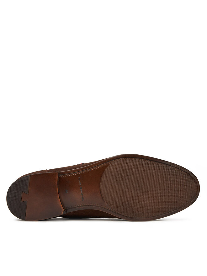 Tommy Hilfiger Félcipő Tommy Hilfiger Hilfiger Flexible Suede Loafer FM0FM05496 Barna