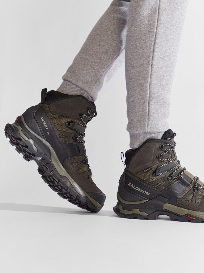Trekkingschuhe Salomon Quest 4 Gtx GORE TEX 412925 27 V0 Grun eschuhe