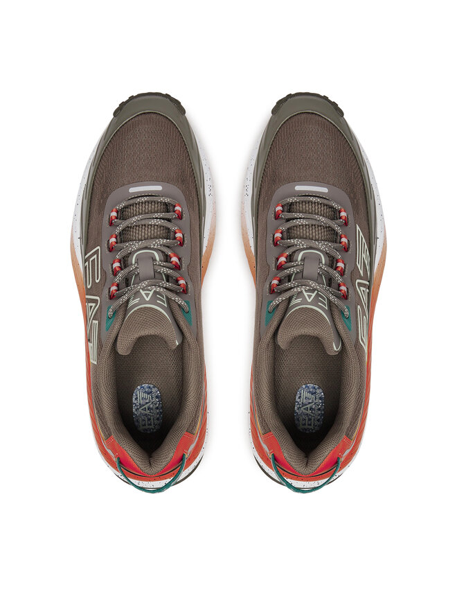 EA7 Emporio Armani Sneakersy EA7 Emporio Armani X8X177 XK381 U044 Hnedá