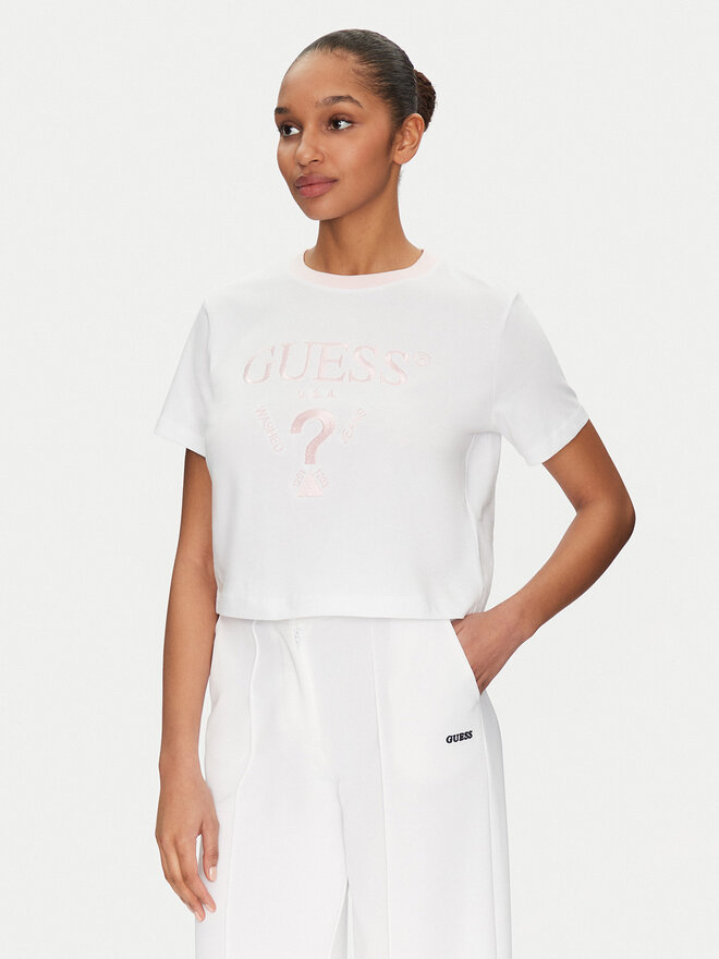 Guess Guess Camiseta V5GI18 I3Z14 Blanco Regular Fit