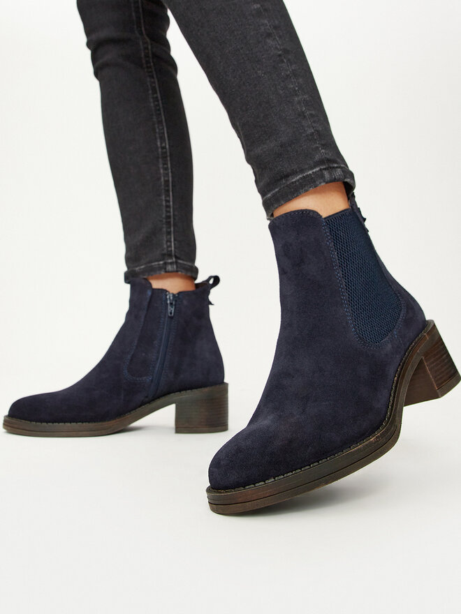 Tamaris Botines Tamaris 1-25007-43 Azul marino
