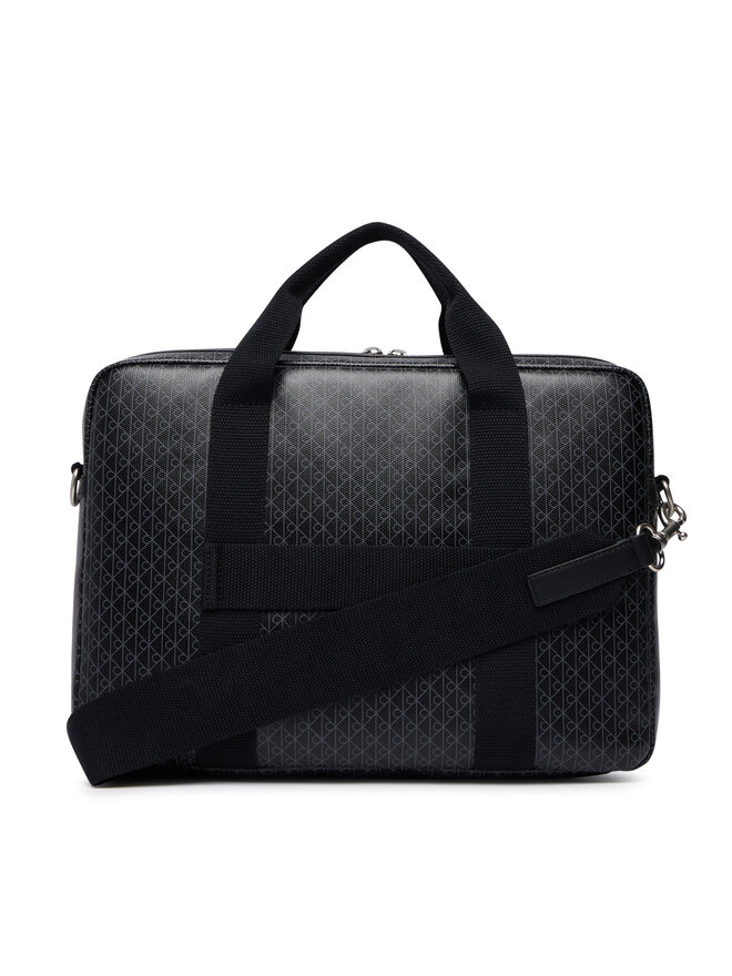 Calvin Klein Laptoptasche Calvin Klein Emblem Aop Coated Commuter/Lapto LV04D3625G Schwarz