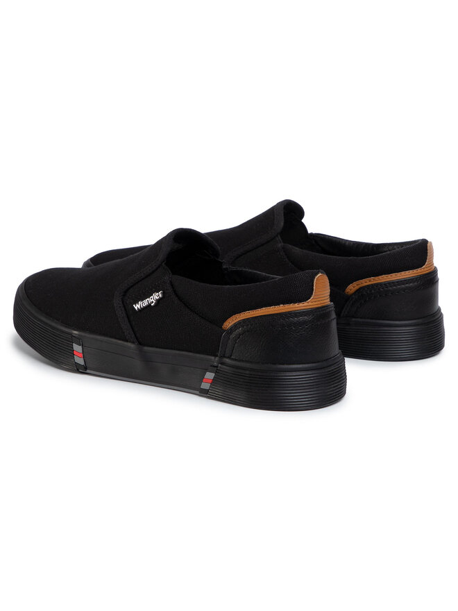 Wrangler Πάνινα παπούτσια Wrangler Monument Slip On S WM01002S Μαύρο