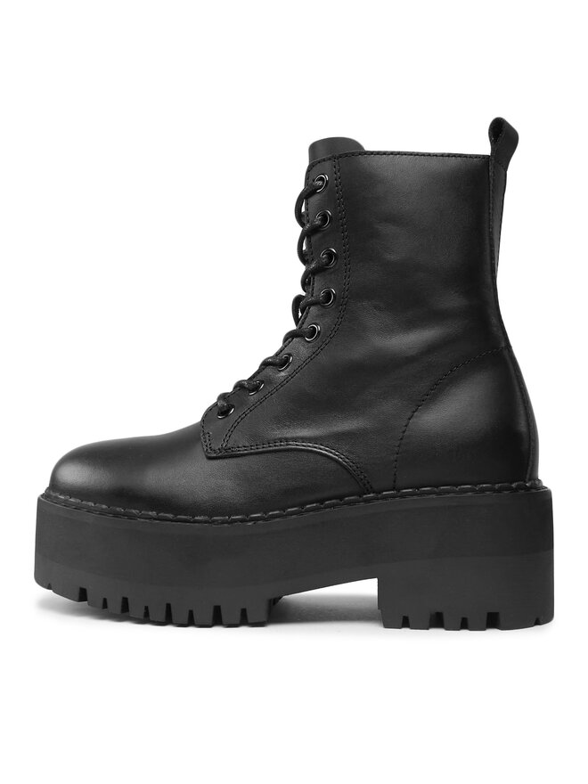Tommy Jeans Μποτάκια Tommy Jeans Tjw Boot Zip Up EN0EN02305 Μαύρο