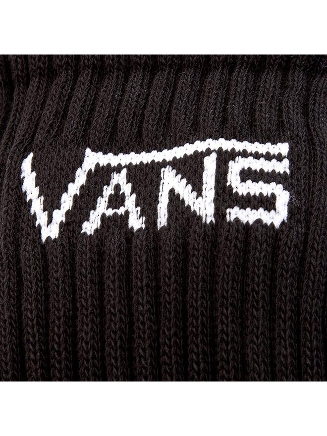 Vans Súprava 3 párov vysokých pánskych ponožiek Vans Mn Classic Crew 9.5 VN000XSEBLK Čierna
