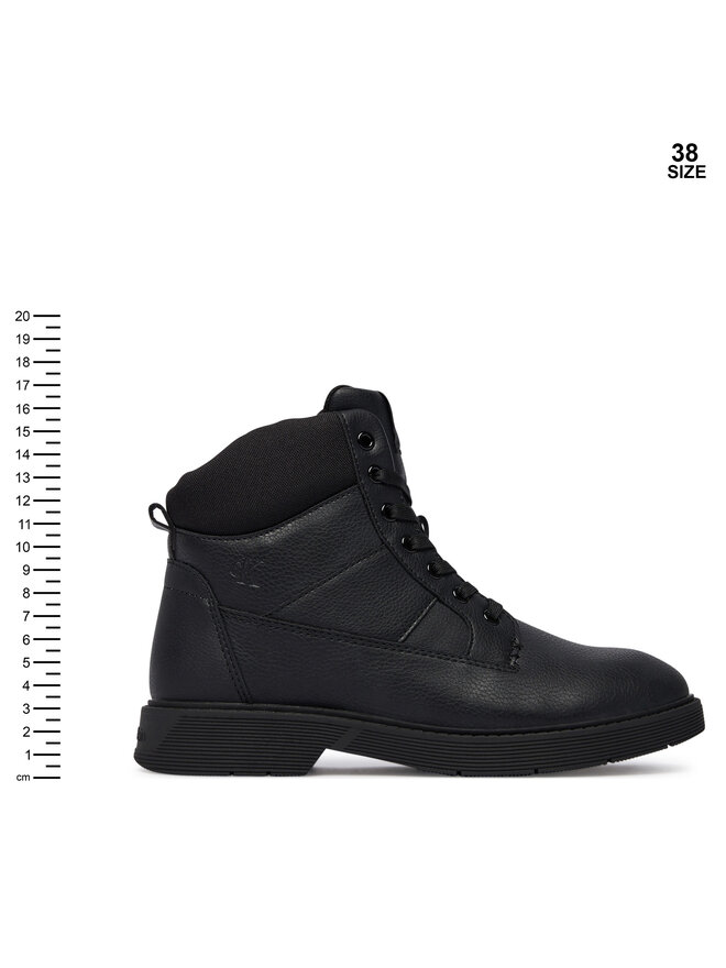 Calvin Klein Μποτίνια Calvin Klein Lace-Up Bootie V3X5-83187-1695 D Μαύρο